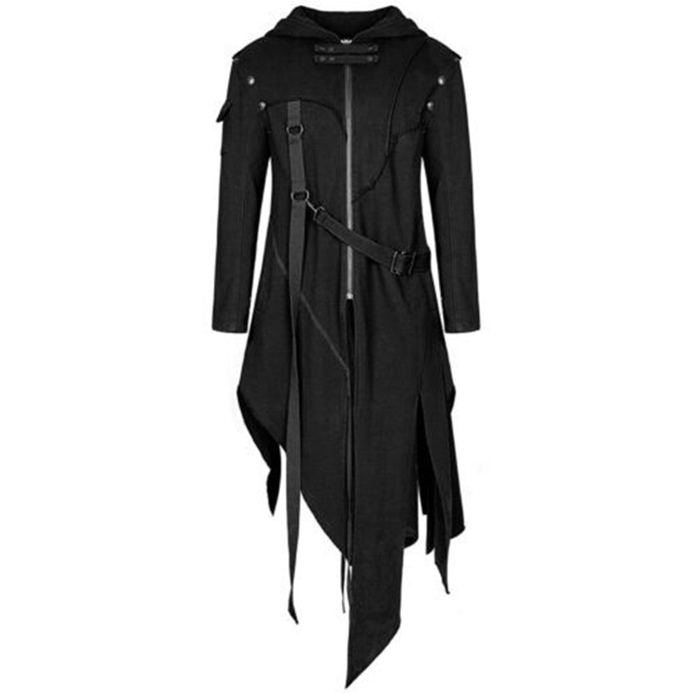 Irregular Style Men's Hoodie Coat Perfectly Suited for Themed Cosplay Events