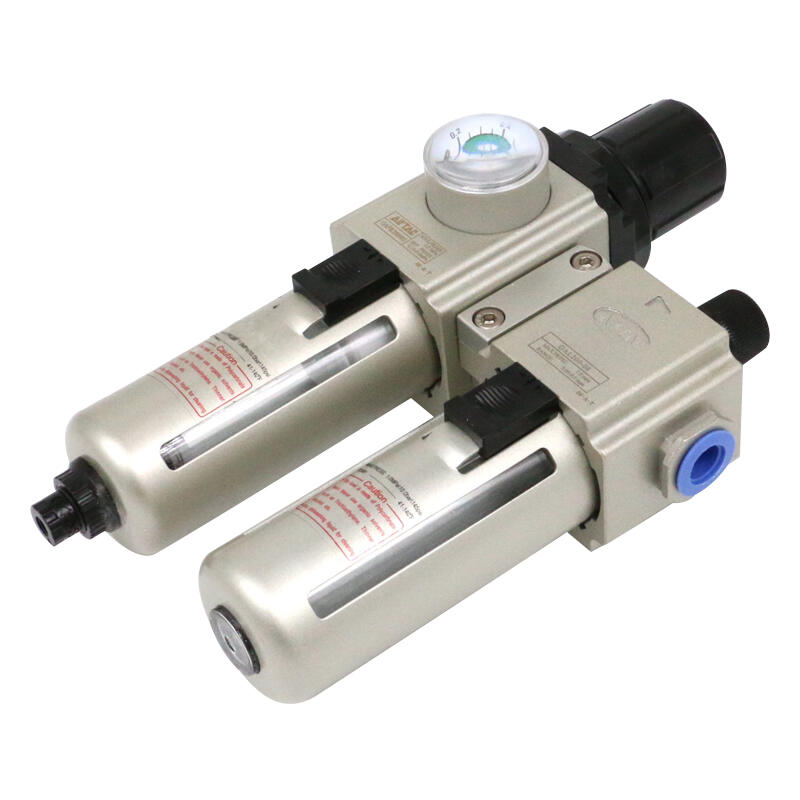 AirTAC air source treatment component - two-piece (pressure regulating filter + oil mist collector); GAFC20008S