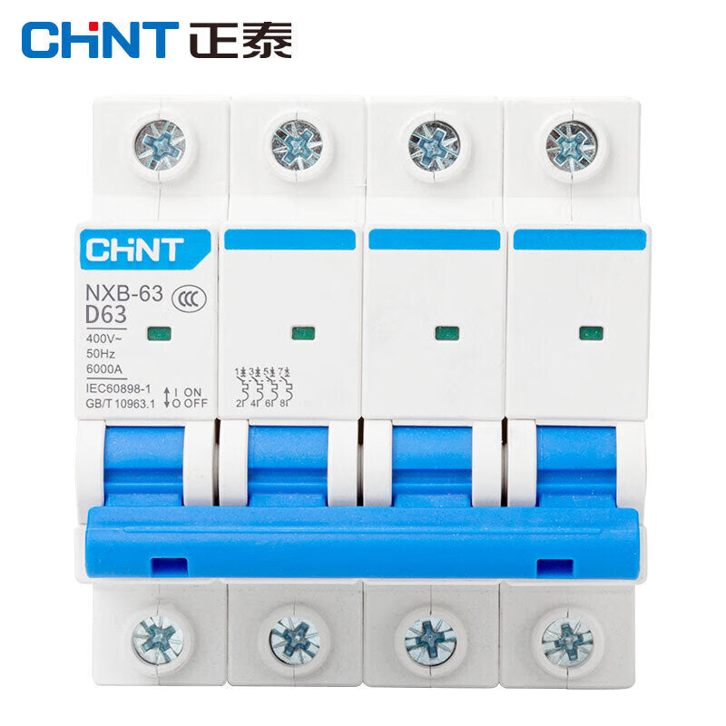 Chint (CHNT) NXB-63-4P-D16 industrial air switch overload air switch DZ47 upgraded small circuit breaker
