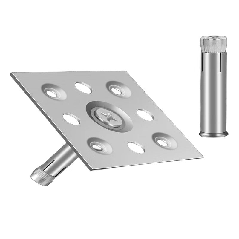 Zhiling dry-hanging ceramic tile accessories, fasteners, stainless steel hangers, galvanized fasteners, new type of rock slab background wall point-hanging iron plates, 100mm galvanized iron, 1.5mm thick, 100 sets.