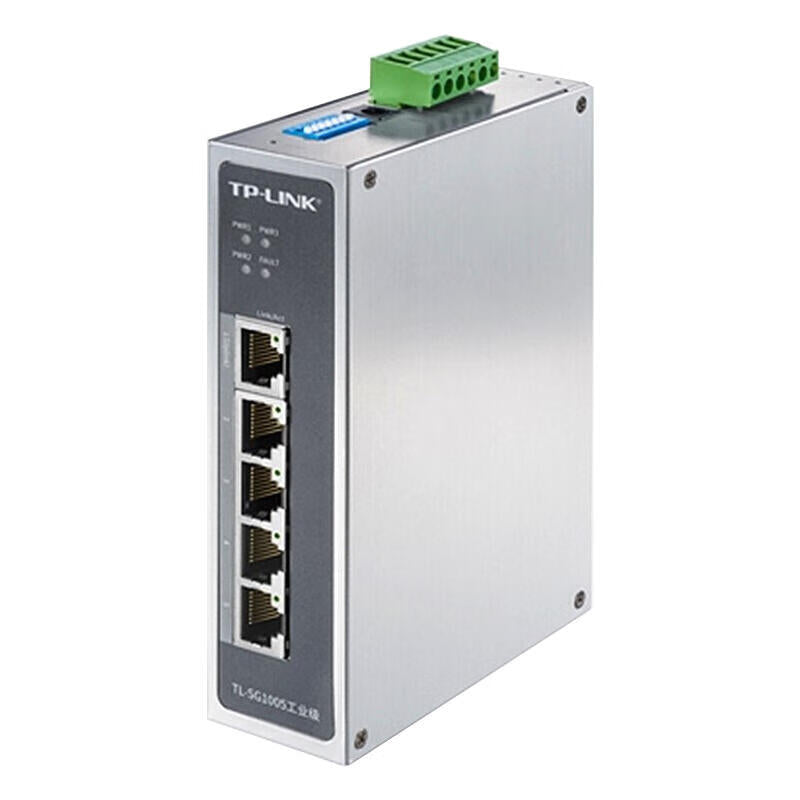 TP-LINK industrial switch, 5 Gigabit RJ45 ports (TL-SG2005 industrial upgrade model recommended); TL-SG1005 industrial