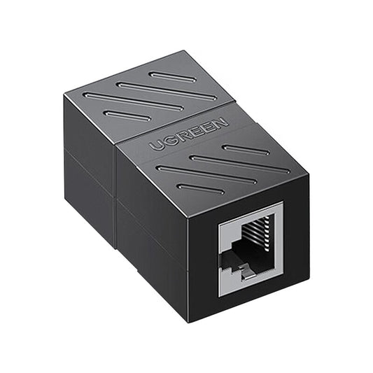 UGREEN Network Straight Connector Black Single Pack: Aluminum Foil Bag Packaging; 20390