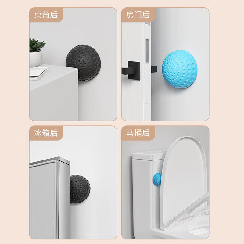 Duo Thick Anti-collision Pads for Entrance Doors, Glass Doors, and Refrigerator Door Handles (2-pack)