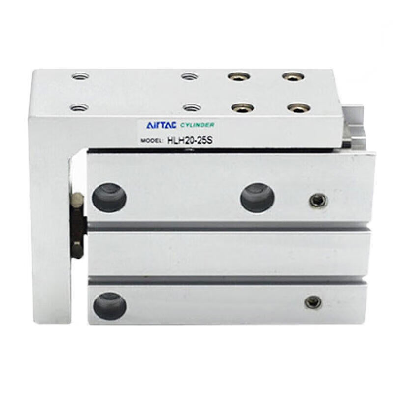 AirTAC side rail type precision slide cylinder, double acting, with magnetic ring; HLH20X20S