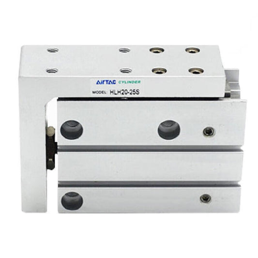 AirTAC side rail type precision slide cylinder, double acting, with magnetic ring; HLH20X20S