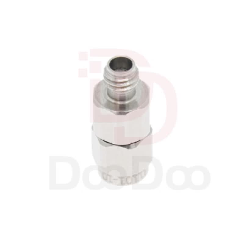Duoduo Technology 1.0mm Fixed Attenuator, Stainless Steel, 1W, 3dB, DC-110GHz, 1.0-JK, Male/Female, Bidirectional, DA0-6M6F-H03-1W, 1 unit