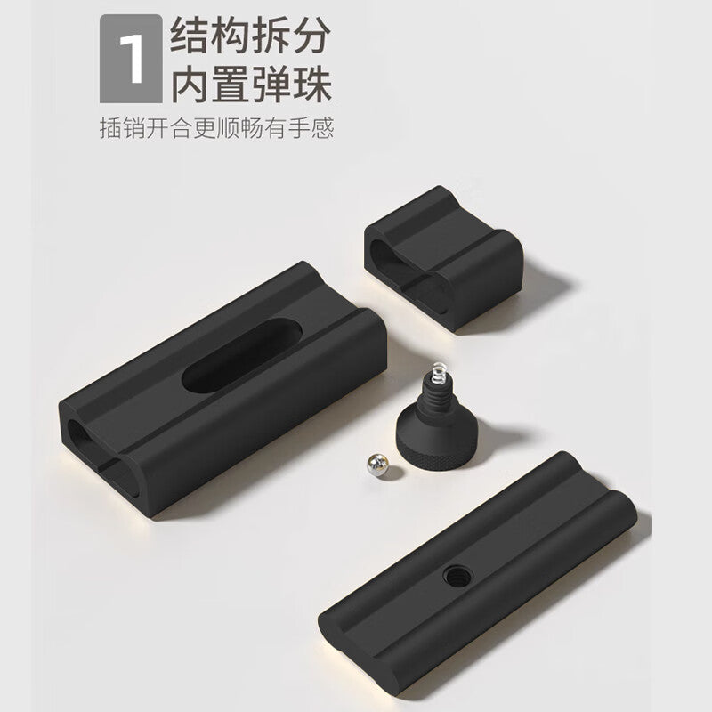 Dipur no-drill bolt door latch, interior deadbolt, room door bolt, surface-mounted door latch, anti-theft door lock latch