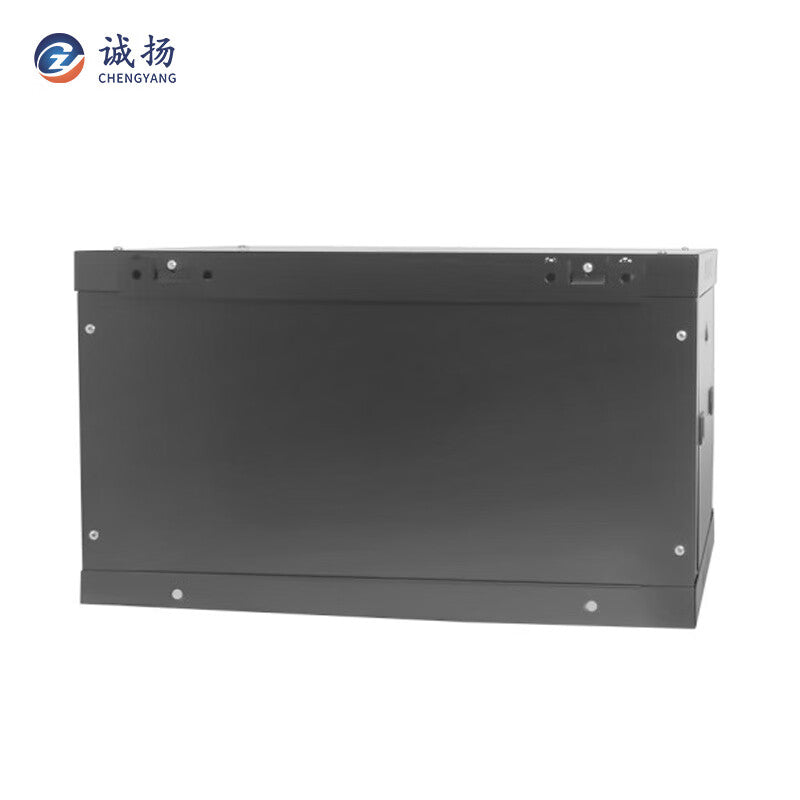 6U Wall-Mounted Network Cabinet with Glass Door - 600x450x300mm