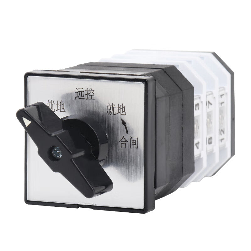 Sijin Electric Universal Transfer Switch, Three-Slot, LW12-16D0414/2 Sections, Three-Slot (Manual, Stop, Automatic)