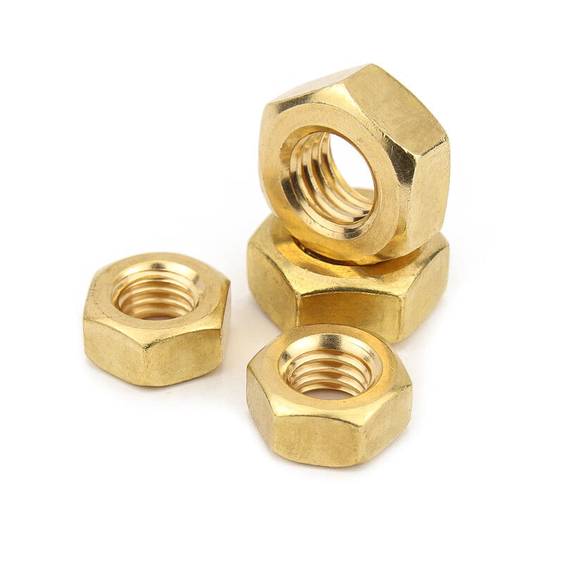 GUYU copper nuts and bolts, hexagonal screws, M8.0 (10 pieces)