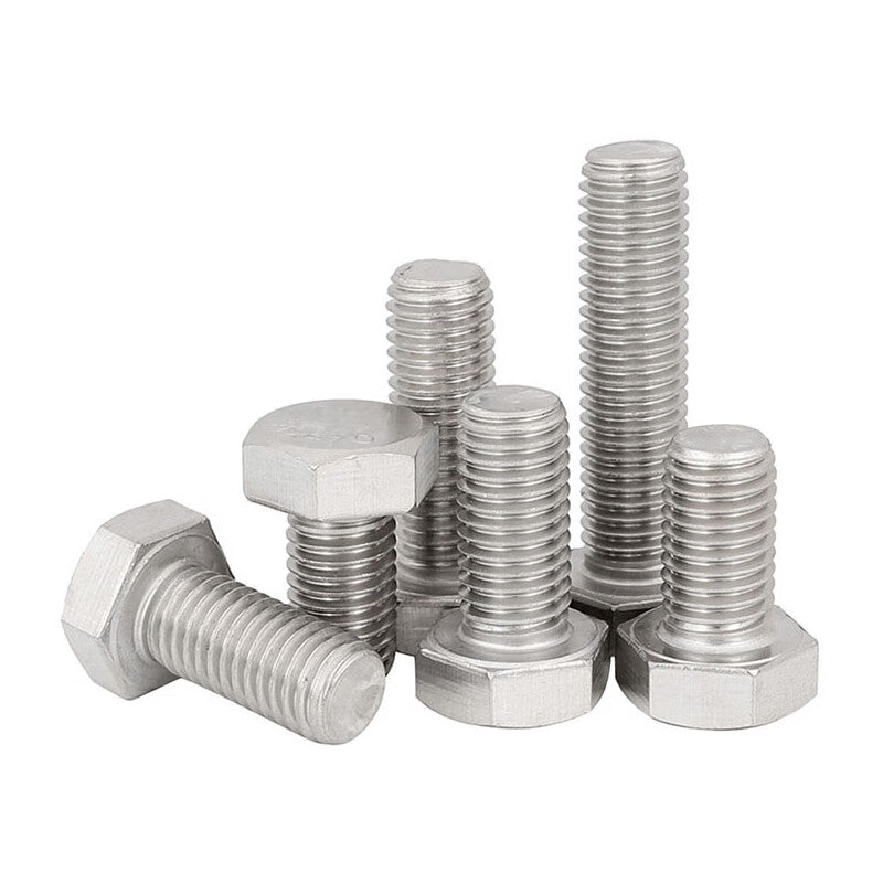 Juwei 304 Stainless Steel Screws, Hex Bolts, 8*10 [20 pieces] GB5783 JG1245BA