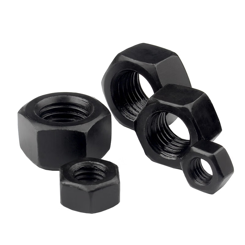 GUWANJI Hex Nuts, Grade 8 High Strength Hex Nuts, Black Bolt Caps, M16 [10 pieces/pack]