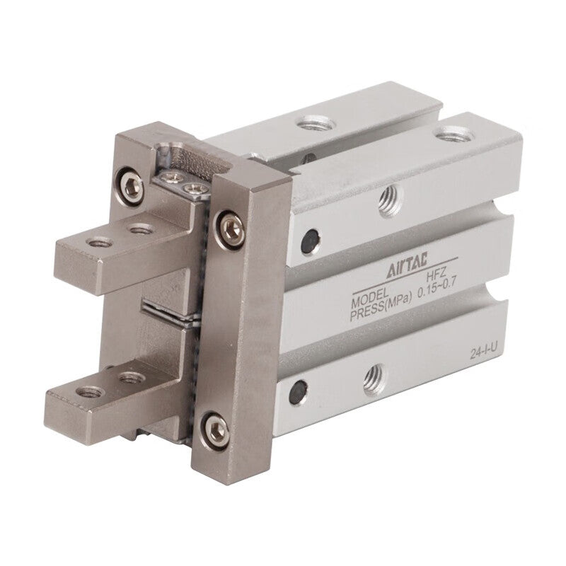 AirTAC Parallel Pneumatic Grip with Guide Rail (Standard Double-acting Type); HFZ10
