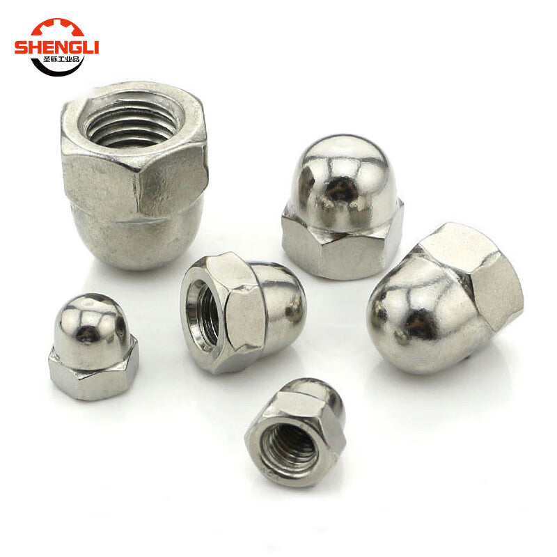 Saint-Like 304 Stainless Steel Cap-Shaped Nut, Decorative Nut, M5 [100 Pieces]