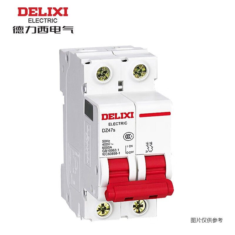 Delixi DZ47s 2P C 3A 6KA 400VAC DZ47SN2C3 Miniature Circuit Breaker NW