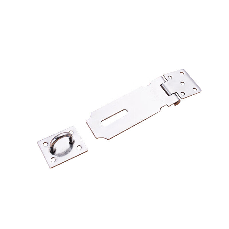 Deqi Stainless Steel Lock, Three-Hole Door Lock, Padlock, Thickened Door Lug, Safety Padlock, Cabinet Hardware Accessories