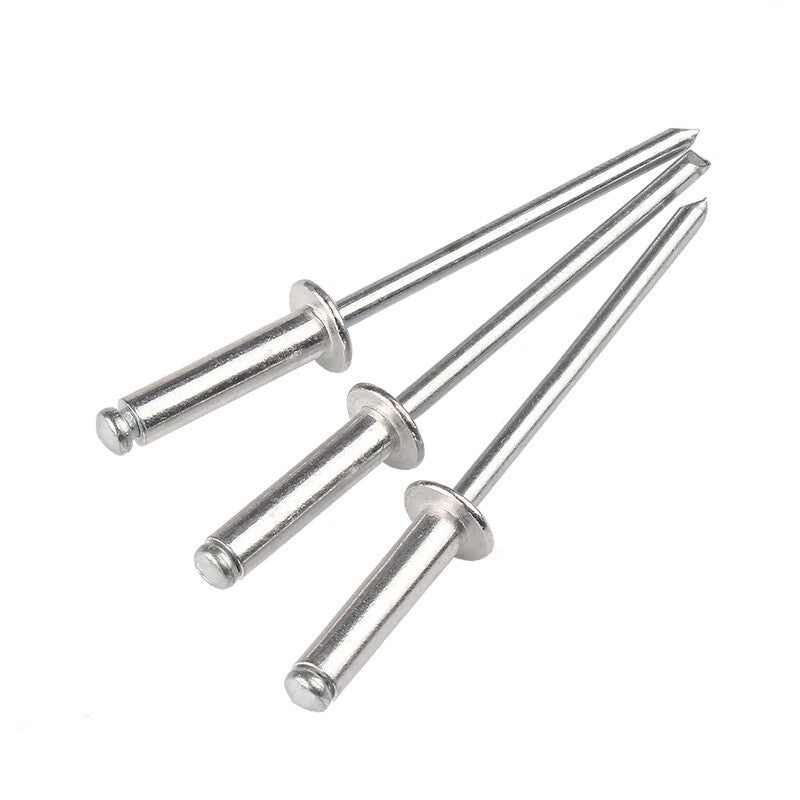 Deqi blind rivets, open-head round-head aluminum blind rivets, flat round head, 4.8*20mm (100 pieces)