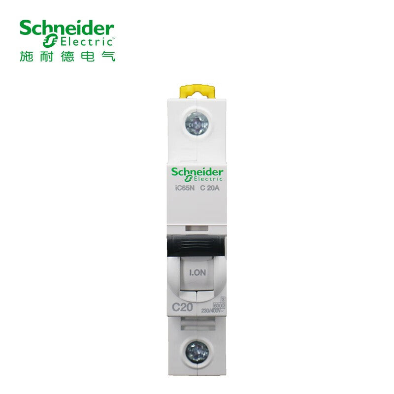Schneider air switch A9 series IC65N small circuit breaker 1P single pole C type 20A air open main switch A9F18120