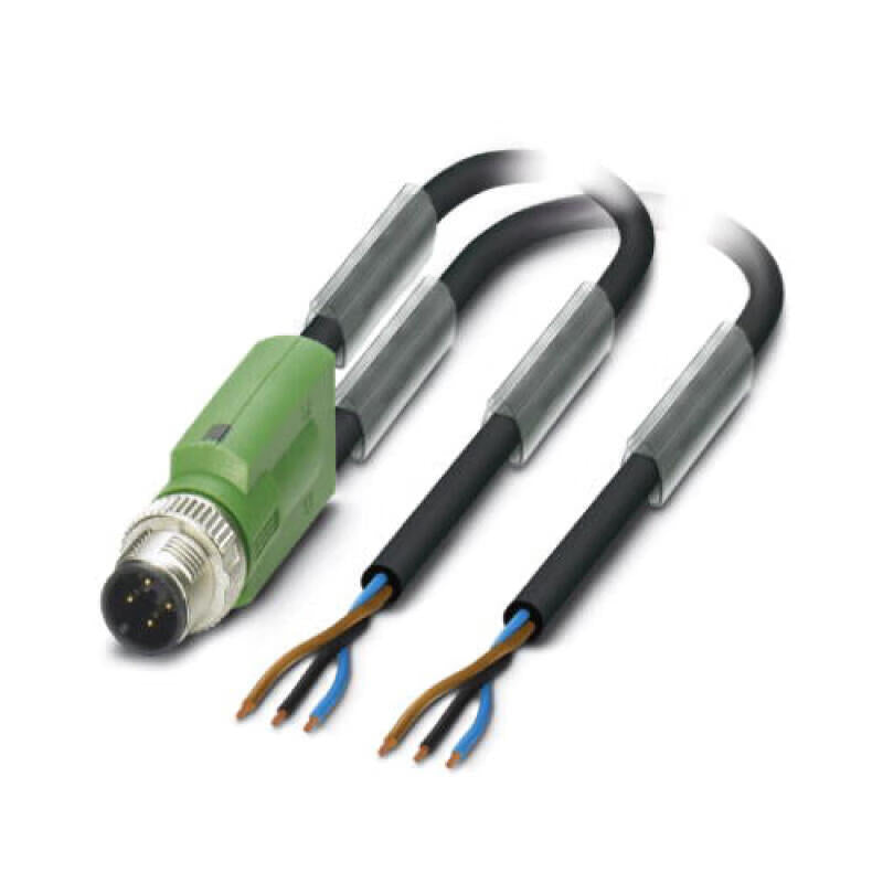 Phoenix sensor/actuator cable; SAC-3P-Y/2X 5,0-PUR SCO