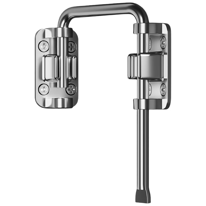 Chuco multi-angle adjustable sliding door latch padlock for wardrobes, bedrooms, and cabinets; no-drill anti-theft door latch.