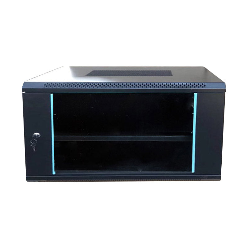 Jiuzhen switch router cabinet JZ6U01 wall-mounted integrated network cabinet thickness 0.5mm width 550 depth 400 height 300mm glass door