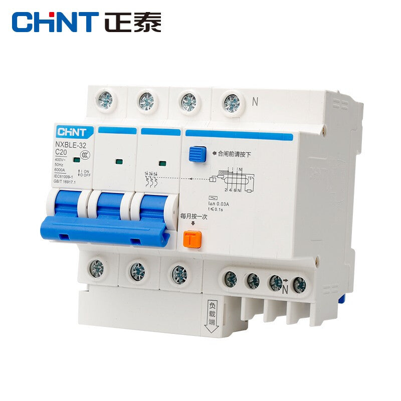 Chint NXBLE-32-3PN-C20 Leakage Protection Circuit Breaker