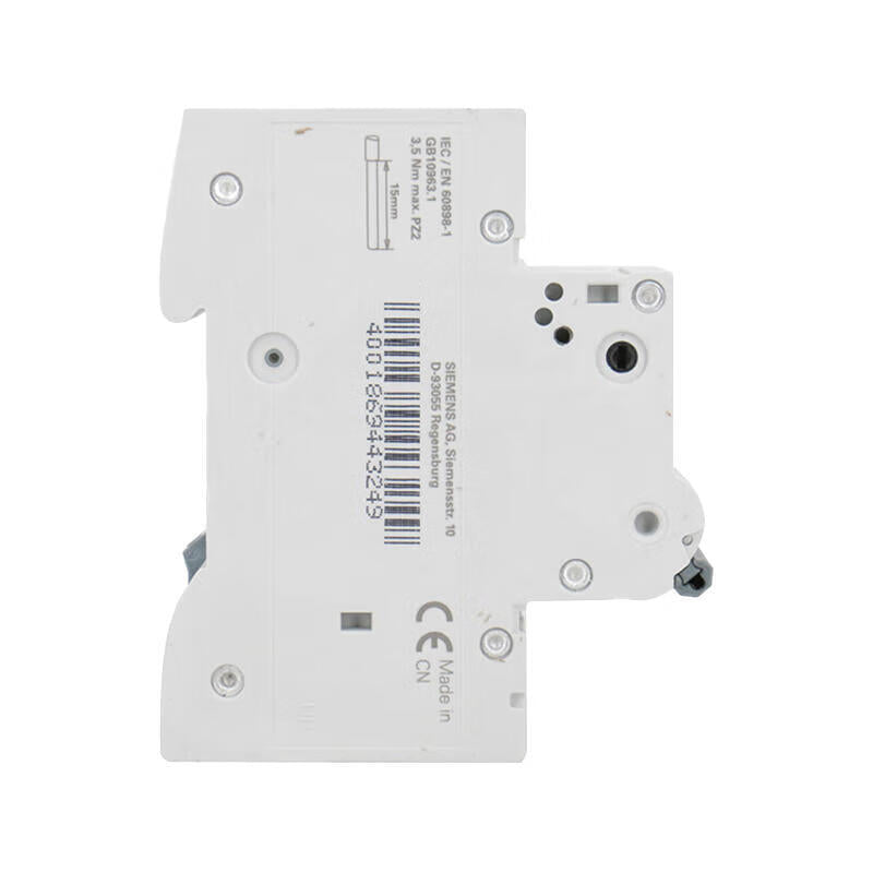 Siemens 5SY6 2P C3 Miniature Circuit Breaker 3A 6kA