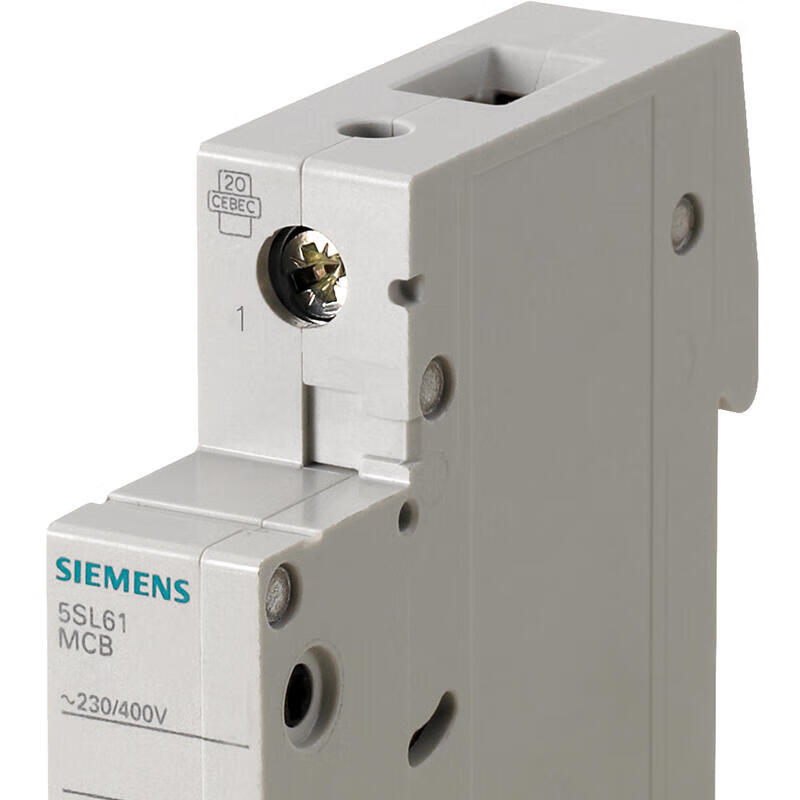 Siemens miniature circuit breaker; 5SL6 1P B20A