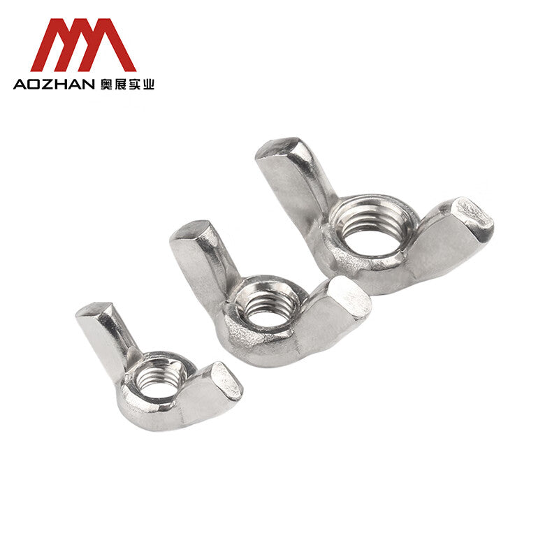 AOZHAN 304 Stainless Steel DIN315 Disc Nut Fasteners Full Series M6 700 pieces/box