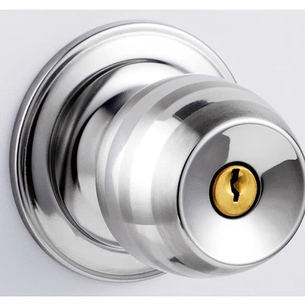 Chuke spherical door lock, universal indoor bedroom bathroom lock, wooden door, stainless steel spherical lock with double tongue.
