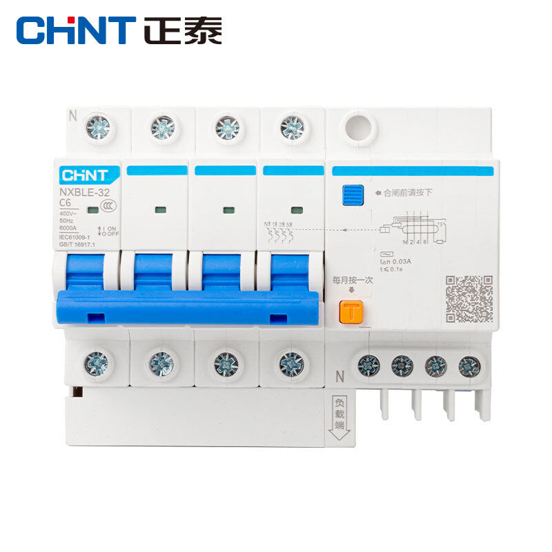 Chint NXBLE-32-4P-C10 Leakage Protection Circuit Breaker