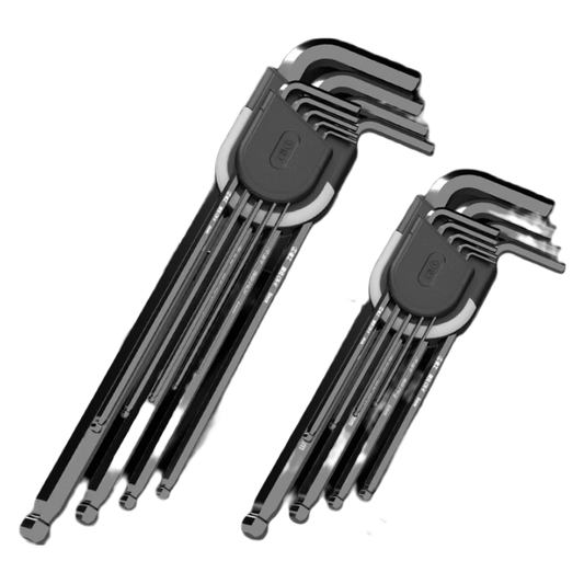 GREENER Hexagonal wrench set 9-piece screwdriver set with diamond ball head flat head + booster rod