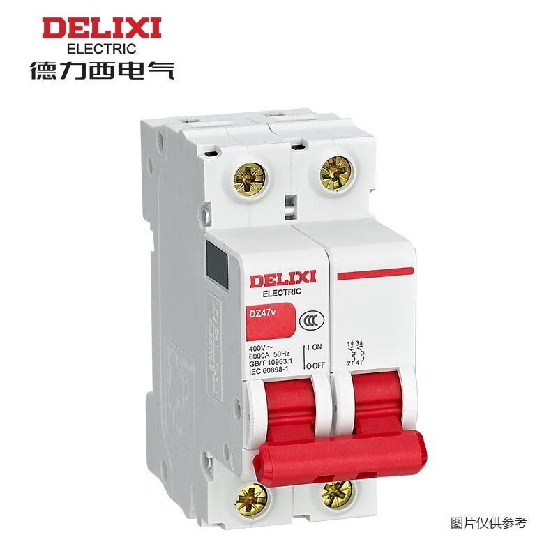 Delixi DZ47v 2P B 20A 6KA 400VAC DZ47V2B20 miniature circuit breaker