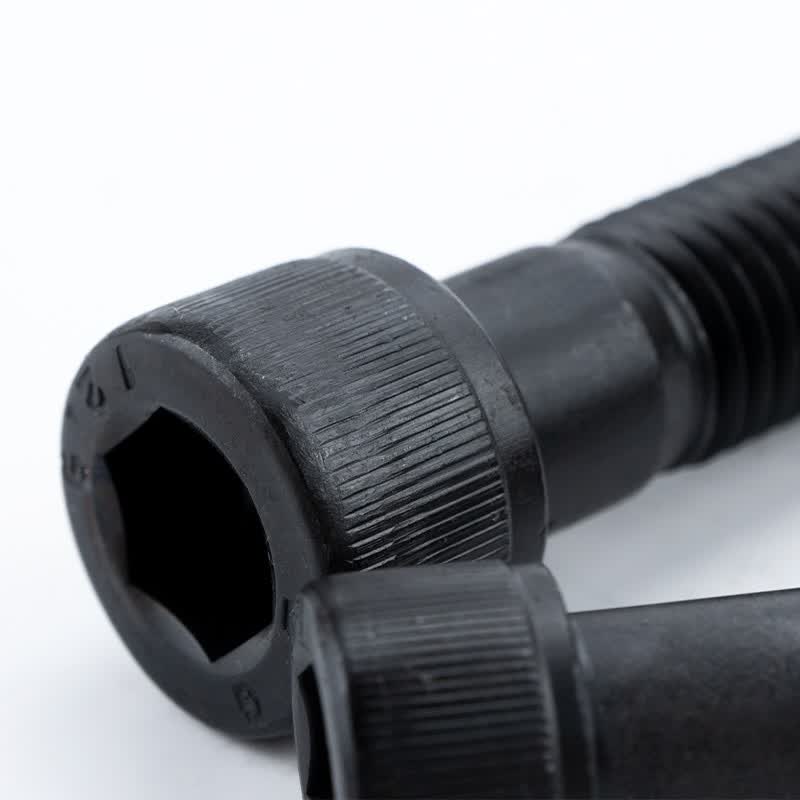Bingyu BY-929 12.9 grade metric cup head socket head cap screw bolt DIN912 blackened M8-1.25x12 full thread 100 pieces/pack