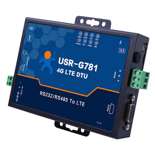 LonHand 4G industrial router wireless with network port 4G DTU module three-network 232/485 serial port two-way transparent transmission five-mode thirteen-frequency USR-G781 full network access