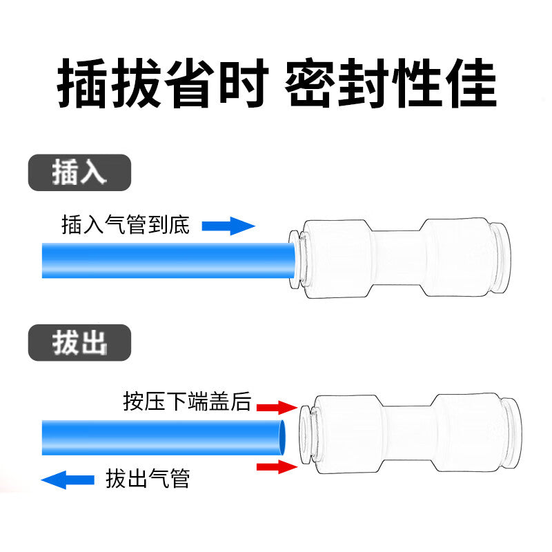 AirTac X-APG86 Reduced Diameter Straight Through Connector