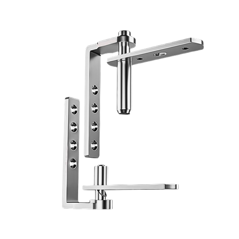 THOMEI stainless steel bar counter with spring-loaded door hinges, top and bottom pivots for left and right, inward and outward opening, two-way free entry and exit, large size.