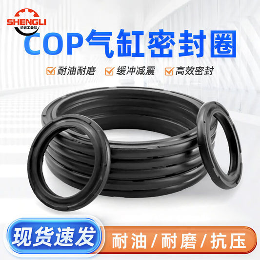Saint-Lite SC Cylinder Seal Ring, COP Type Double O-ring Piston Ring, Pneumatic Cylinder Wear-resistant Rubber Gasket, 15*10.4*1.6 [50 pieces/pack]