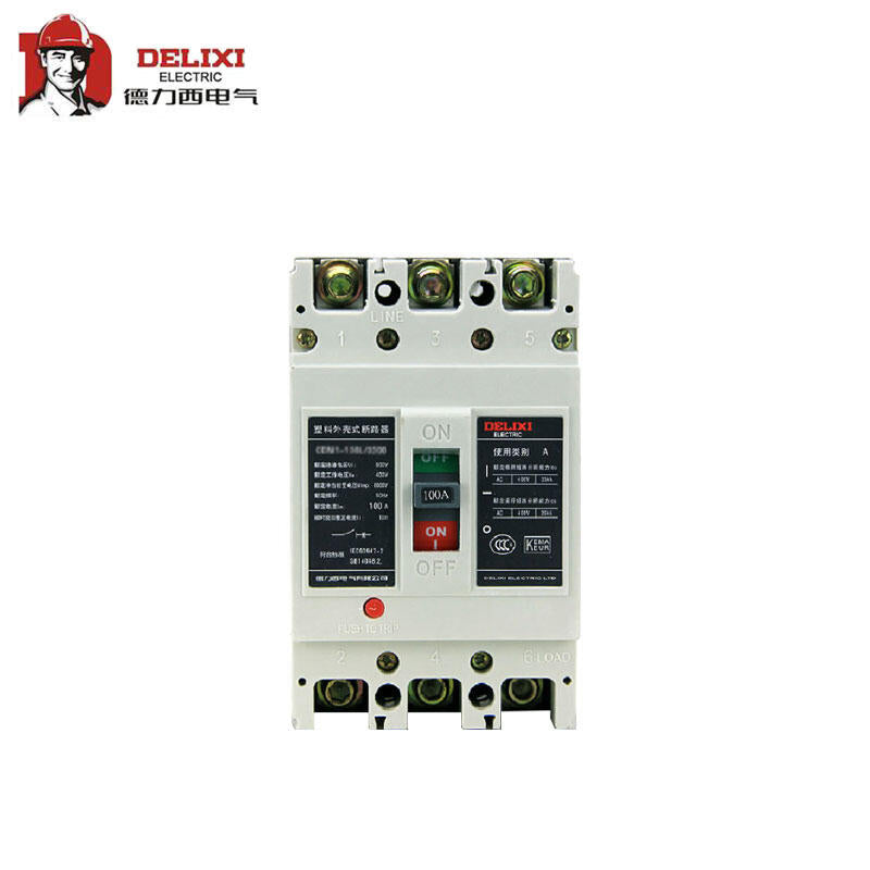 Delixi CDM1-225M/3300 100A Plastic Case Circuit Breaker