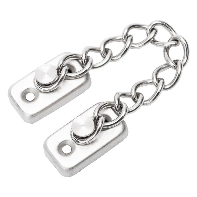 Bingyu Window Chain Door Lock Limiter, Casement Window Anti-theft Lock, Safety No-Drill Window Lock, Stainless Steel Chain 15cm BH-641