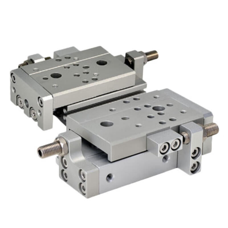 AirTAC double-axis precision slide cylinder, standard recirculating ball bearing, double acting, with magnetic ring; HLQ12X40SBS