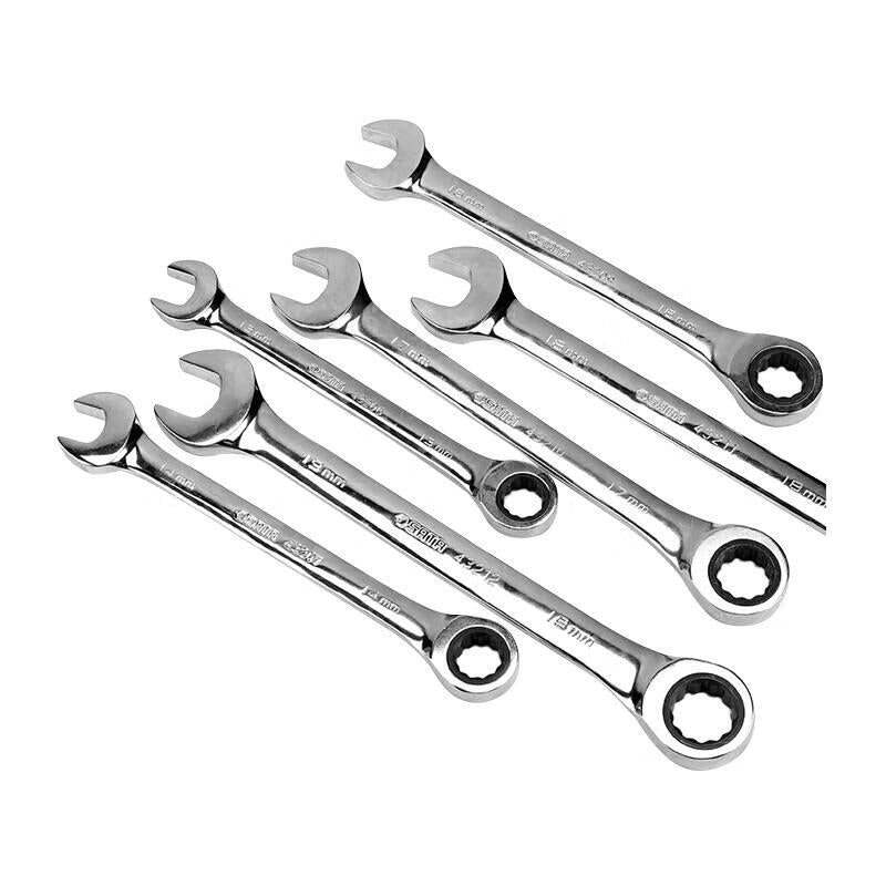 SATA fully polished ratchet dual-purpose quick wrench 13mm; 43206