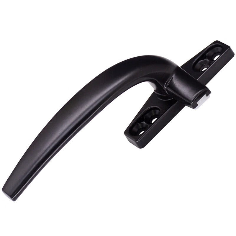 Duo 50 type casement window aluminum alloy handle, outward push-open window handle, push-pull handle, 7-shaped handle, black left handle
