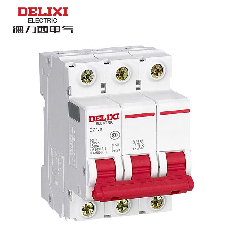Delixi DZ47s 3P C 13A 6KA 400VAC DZ47SN3C13 miniature circuit breaker