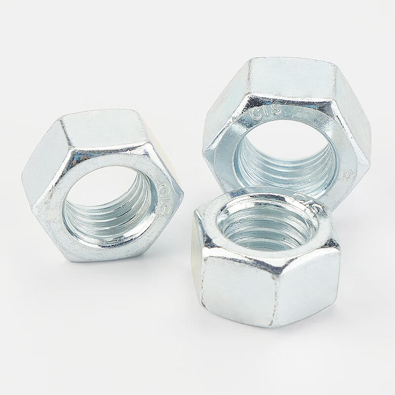 Haisdic [Beijing Warehouse Delivery] 8.8 Grade High Strength Nuts M6 (300 pieces) Blue and White Zinc GB6170A Type External Hex Nuts HK-28