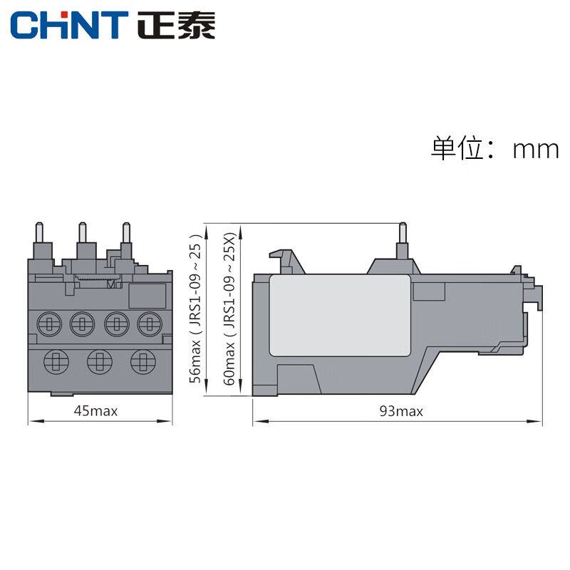 Chint Thermal Relay Protection 0.25-0.4A Overload Relay
