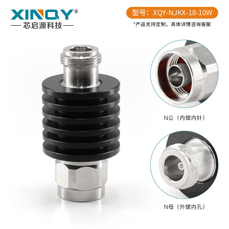 XINQY NJ-NK Fixed Attenuator RF Coaxial Power Attenuator, 10W DC-18GHz, 10dB Attenuation