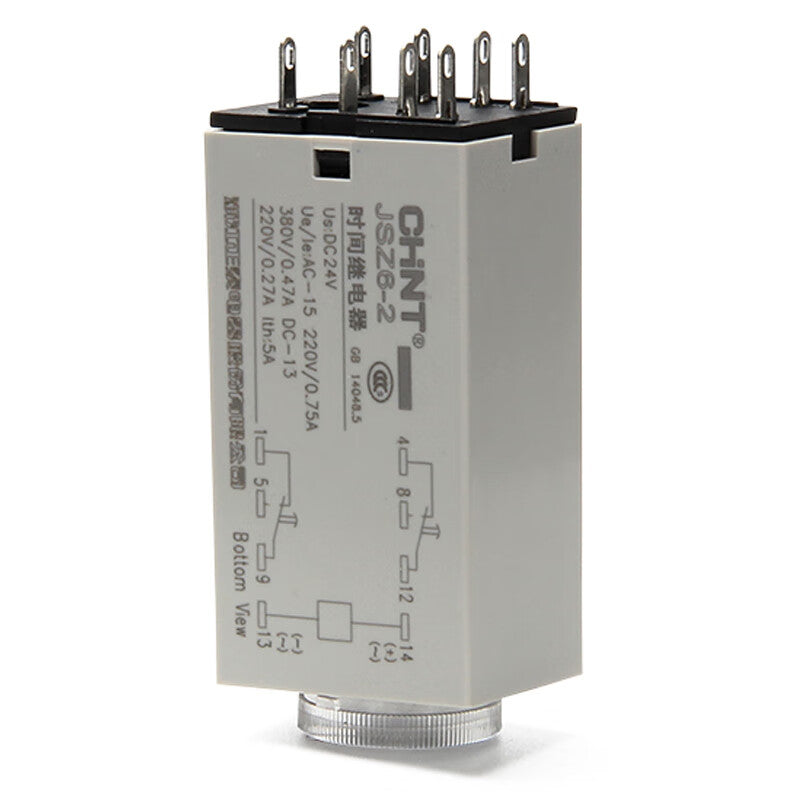 Chint time relay 24VDC 2C/O 10s JSZ6-2 10s DC24V