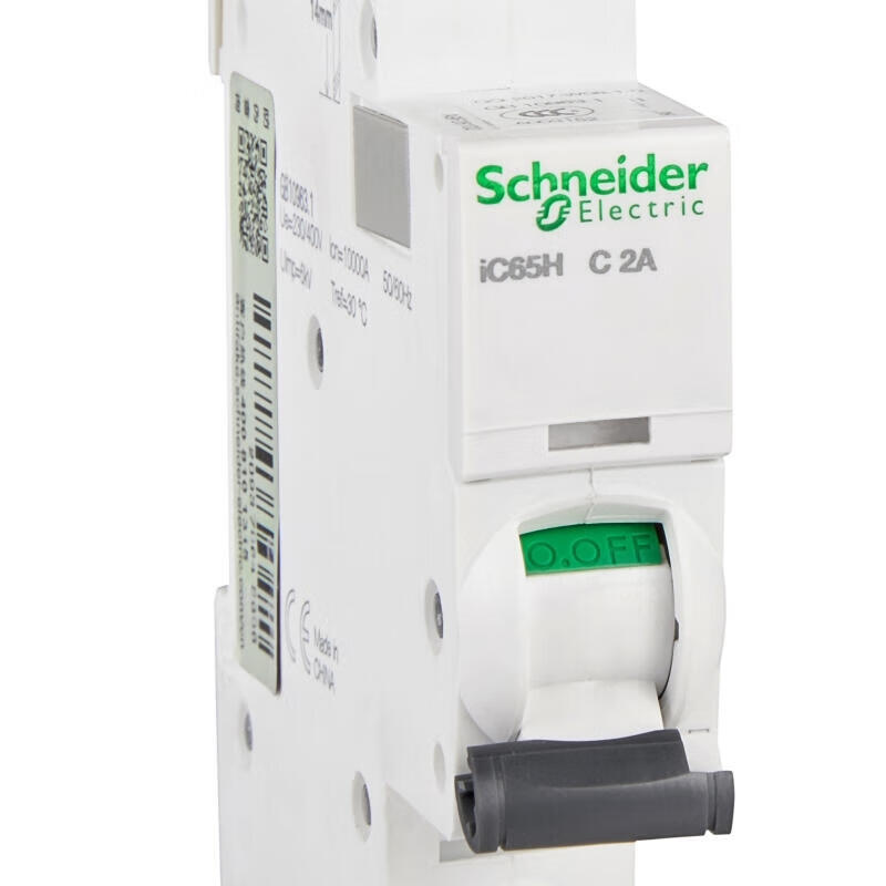 Schneider Electric miniature circuit breaker; iC65H 1P C2A