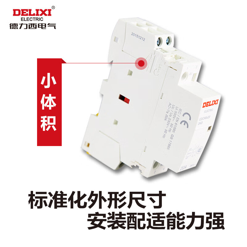 Delixi Electrical Contactor CDCH8S 25A 2P 2NO 220-240V